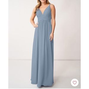 NWT, new, never worn Azazie “Maren” bridesmaid dress, size 20, dusty blue